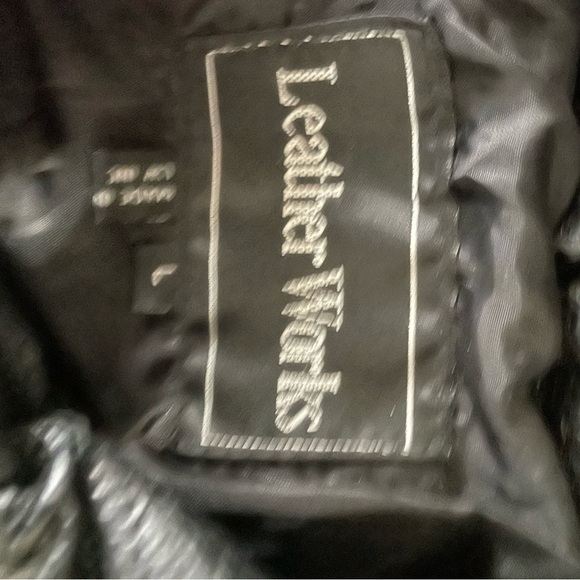 Genuine Leather patchwork Jacket PTP 19.5” - Picture 17 of 17